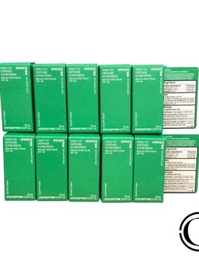 LOT OF 10 Innisfree Daily UV Defense Mineral Sunscreen SPF 36 - 3.3 oz TOTAL